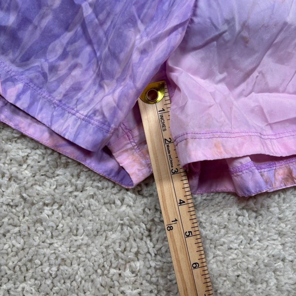 Nike Trail Running Shorts Womens Small Purple Pink Tie Dye Marble Athletic 3in - Picture 3 of 13